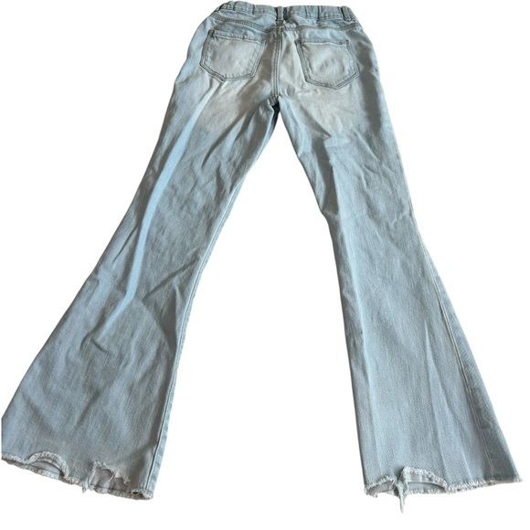 OshKosh B’Gosh Girls Distressed Denim Flare Jeans Size 12 - Picture 2 of 5